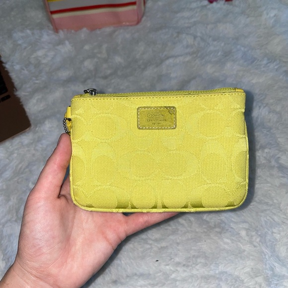 Yellow Coach Wristlet - Picture 1 of 3